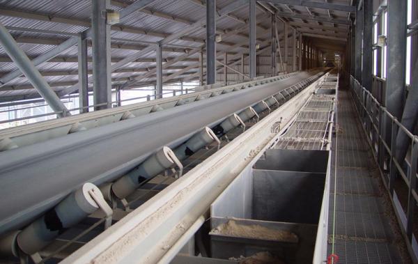 Ленточный транспортер стационарный